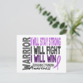 Hodgkins Lymphoma Warrior Briefkaart (Staand voorkant)