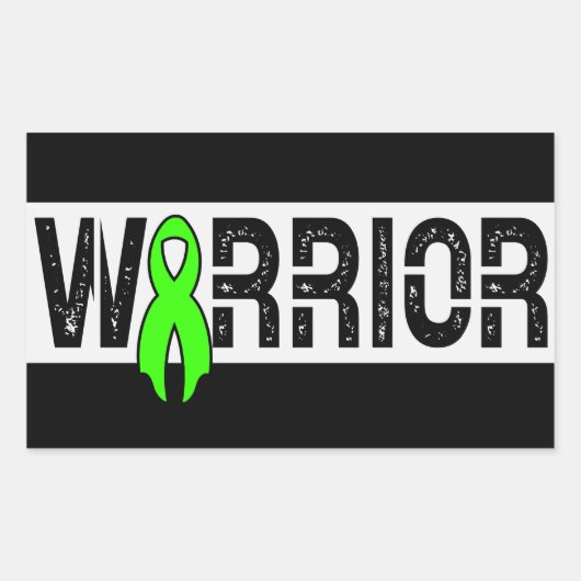 Hodgkins Lymphoma Warrior Cancer Awareness Support Rechthoekige Sticker (Voorkant)