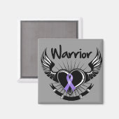 Hodgkins Lymphoma Warrior Fighter Wings Magneet (Voorkant / Achterkant)