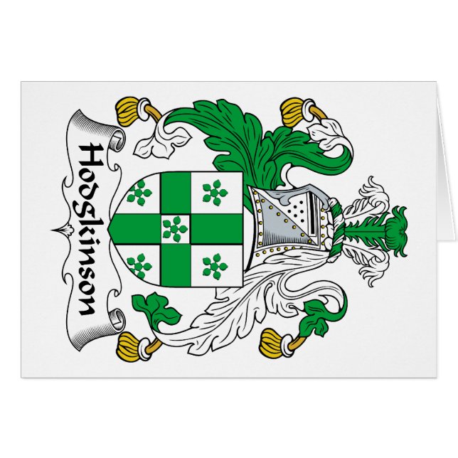 Hodgkinson Family Crest (Voorkant Horizontaal)