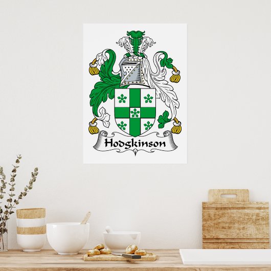 Hodgkinson Family Crest Poster (Keuken)