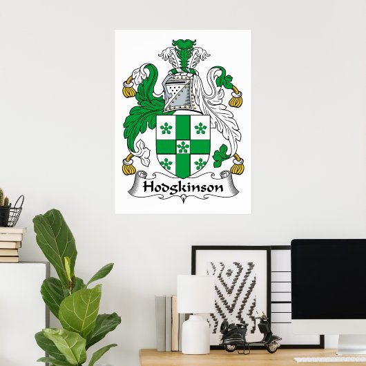 Hodgkinson Family Crest Poster (Thuiskantoor)