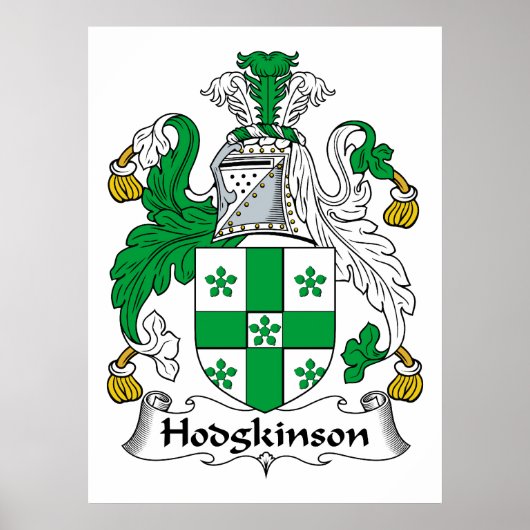 Hodgkinson Family Crest Poster (Voorkant)