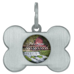 Hodgson Water Mill Landschap Pet ID Tag Huisdieren Naamplaatje