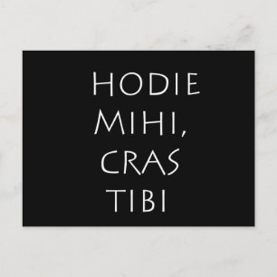 Hodie mihi cras tibi briefkaart