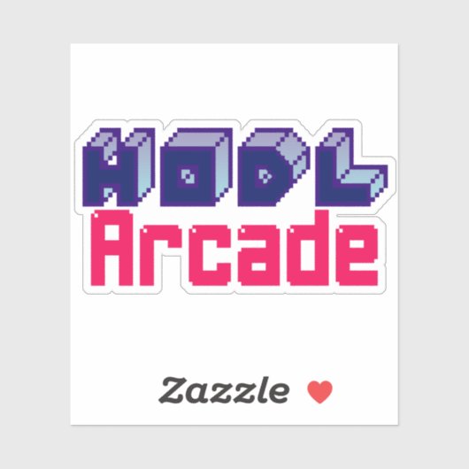 HODL Arcade Sticker (Vel)