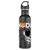 HODL Astronaut Shiba Inu SHIB Crypto Coin HODL Waterfles (Voorkant)