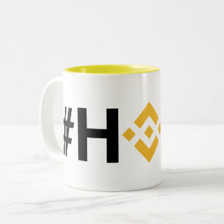 #HODL Binance (BNB) Mok met twee tonen