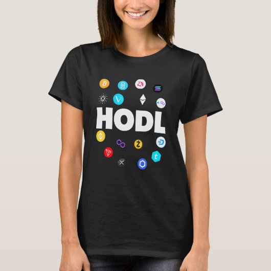 Hodl Bitmunt Ethereum Cardano Xrp Cryptocurrency B T-shirt (Voorkant)