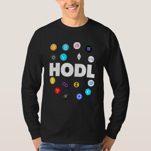Hodl Bitmunt Ethereum Cardano Xrp Cryptocurrency B T-shirt (Voorkant)
