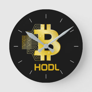 HODL je bitmunt Ronde Klok