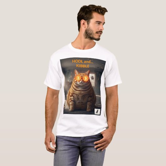 HODL & Kibble: Bitcoin Baron T-shirt (Voorkant volledig)