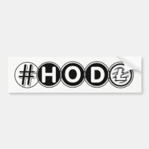 #HODL Litecoin Bumpersticker