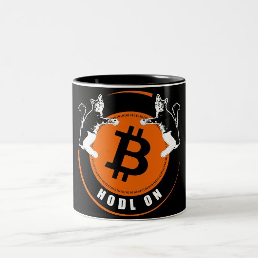 Hodl On Mug Tweekleurige Koffiemok (Center)