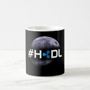 #HODL Ripple aan de Moon Black Mok