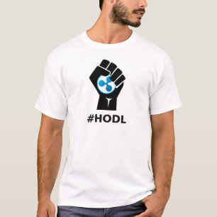 HODL Ripple XRP Logo: Zwart T-shirt