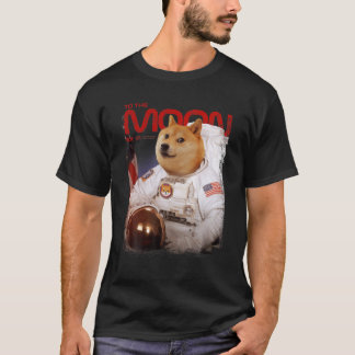 HODL SHIB naar de motorastronaut Shiba Inu Token C T-shirt