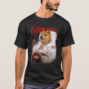 HODL SHIB naar de motorastronaut Shiba Inu Token C T-shirt