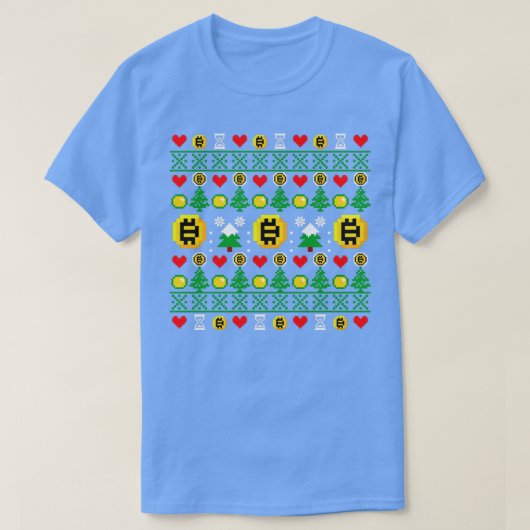 HODL XMAS PATTERN T-SHIRT (Design voorkant)