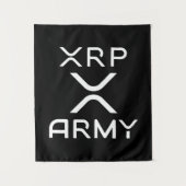 Hodl XRP - Cryptocurrency XRP - het Leger van XRP Wandkleed (Voorkant)