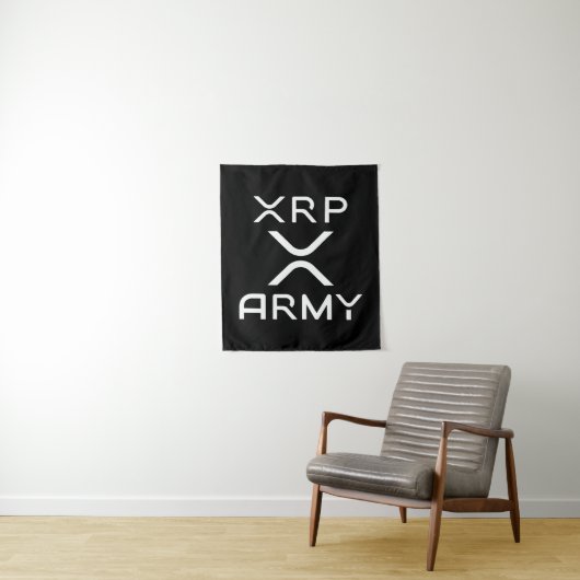 Hodl XRP - Cryptocurrency XRP - het Leger van XRP Wandkleed (In situ)
