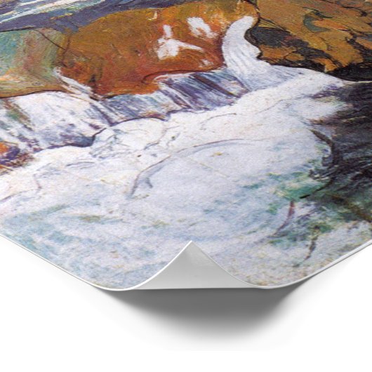 Hodler - bos met bergstroom 1902 poster (Hoek)