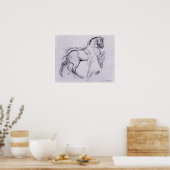 Hodler - Cavalryman Striding A Horse 1908 Poster (Keuken)