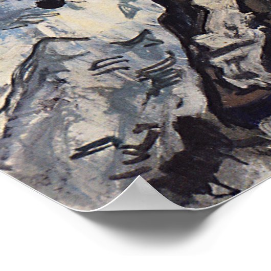 Hodler - daar Monch 1914 Poster (Hoek)