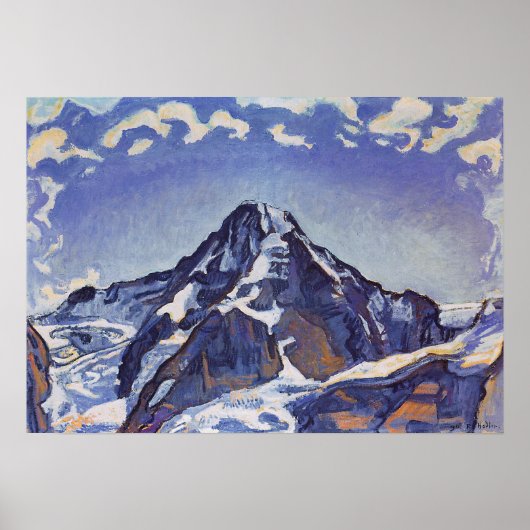Hodler - De monnik met wolken 1911 Poster (Voorkant)