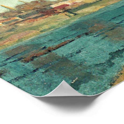 Hodler - Des Manzanares 1878 Poster (Hoek)