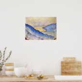 Hodler - Evening Mist op het Thun-meer in 1908 Poster (Keuken)