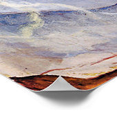 Hodler - Evening Mist op het Thun-meer in 1908 Poster (Hoek)