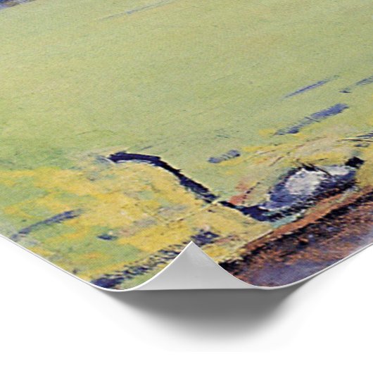 Hodler - Lake Genève, Mont Blanc, Morning Dawn 19. Poster (Hoek)