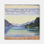 Hodler - Lake Thun uit Lessig, beroemd schilderij Magneet (Voorkant)