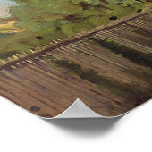 Hodler - Landschap aan de oever in Genève 1878 Poster (Hoek)