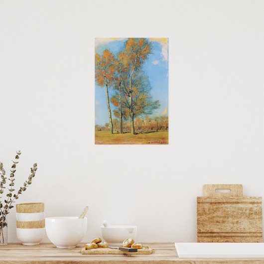 Hodler - Landschap nabij Madrid 1878 Poster (Keuken)