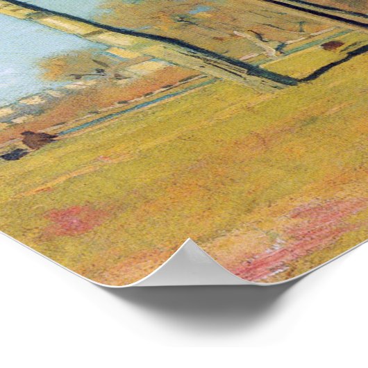 Hodler - Landschap nabij Madrid 1878 Poster (Hoek)