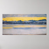 Hodler - Meer van Genève met mont-blanc in de ocht Poster (Voorkant)