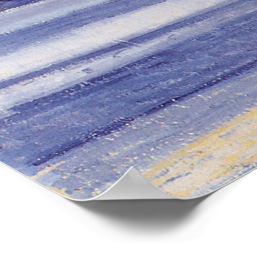 Hodler - Meer van Genève met Mont Blanc 's Morning Poster (Hoek)