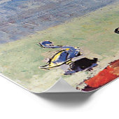 Hodler - meer van Genève met zes zwanen 1914 Poster (Hoek)