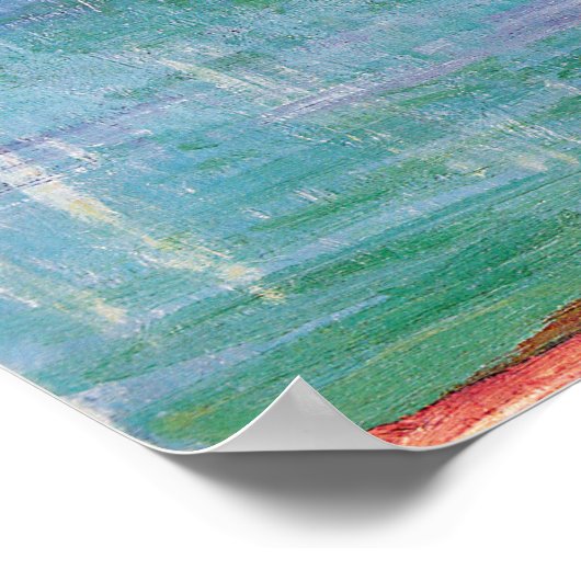 Hodler - meer van Genève, Uitzicht van de Savoyber Poster (Hoek)