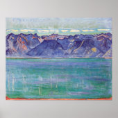 Hodler - meer van Genève, Uitzicht van de Savoyber Poster (Voorkant)