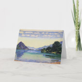 Hodler - Meer van Thun vanuit Lessig, beroemd schi Kaart (Voorkant)