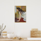 Hodler - Meisje bij het raam 1890 Poster (Keuken)