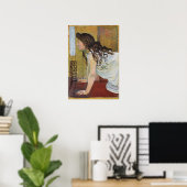 Hodler - Meisje bij het raam 1890 Poster (Thuiskantoor)