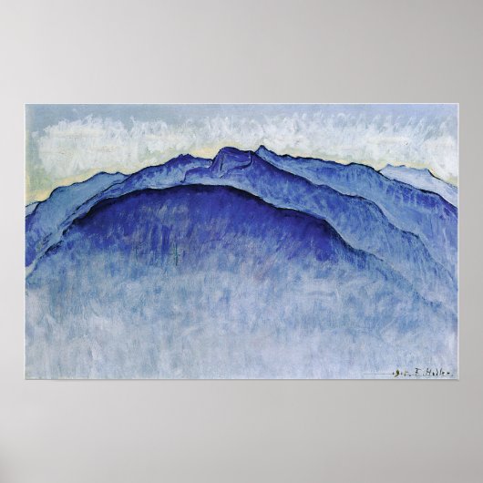 Hodler - pinnacles in the Morning 1915 Poster (Voorkant)