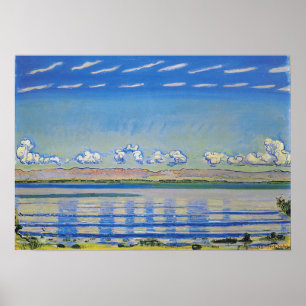 Hodler - Rhythmic Landscape op het meer van Genève Poster