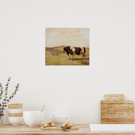 Hodler - The Bull 1878 Poster (Keuken)