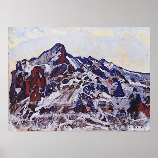 Hodler - Wetterhorn 1912 Poster (Voorkant)