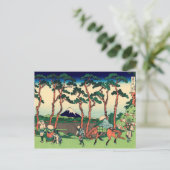 Hodogoya op de Tokaido Briefkaart (Staand voorkant)